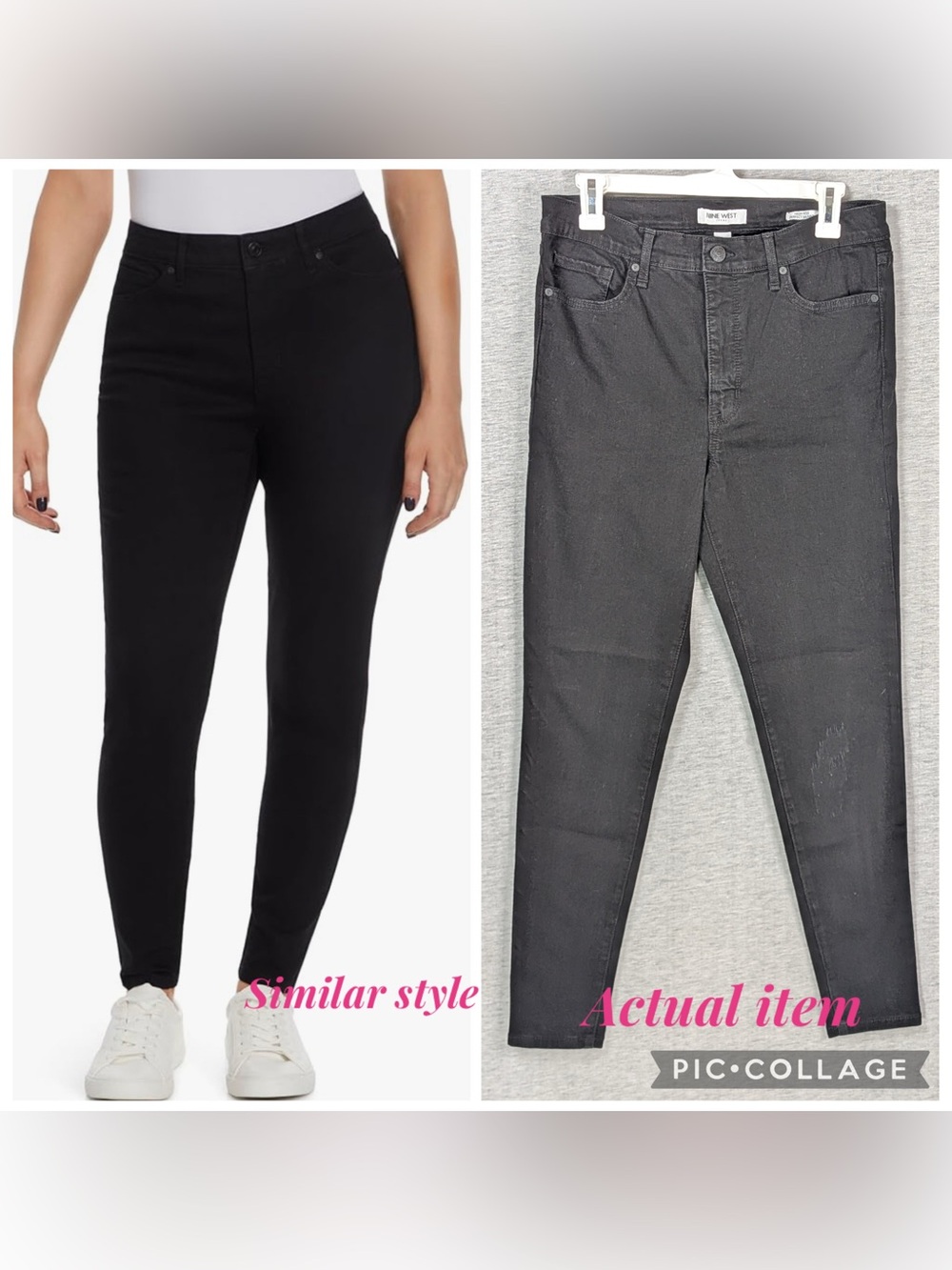 Nine West High Rise Perfect Skinny Jeans- with flaw